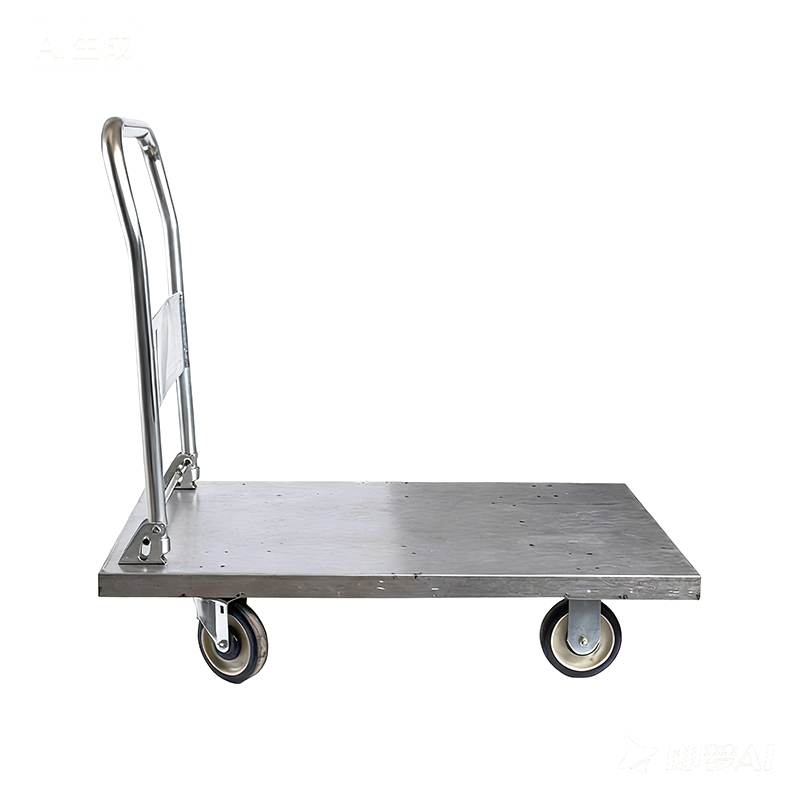 Troli baja tugas berat, troli kargo, pengangkut, troli flatbed rumah tangga, trailer portabel, troli lipat kecil, troli yang ditarik tangan