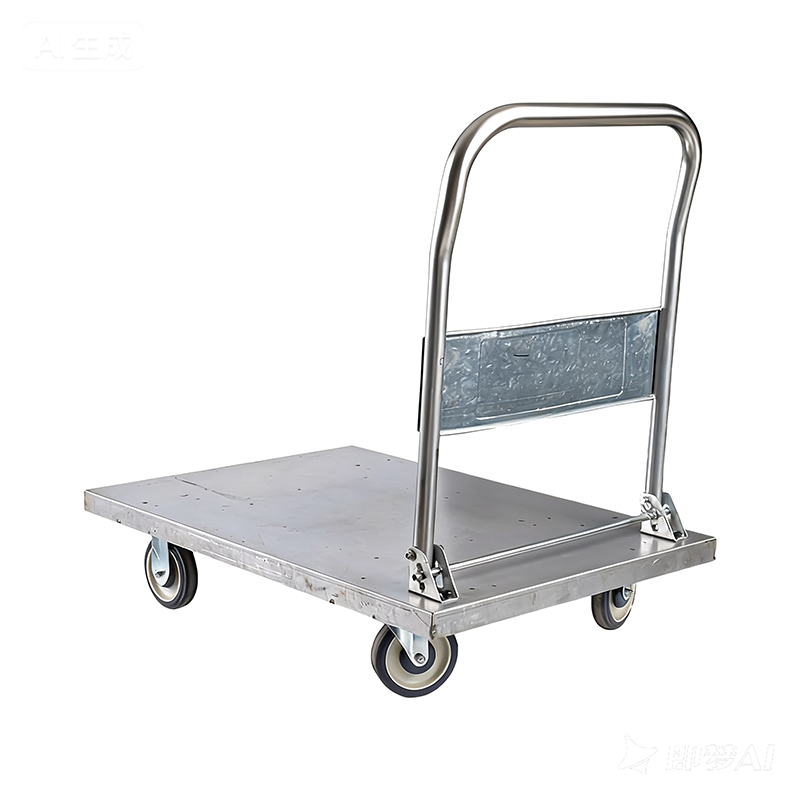 Troli baja tugas berat, troli kargo, pengangkut, troli flatbed rumah tangga, trailer portabel, troli lipat kecil, troli yang ditarik tangan
