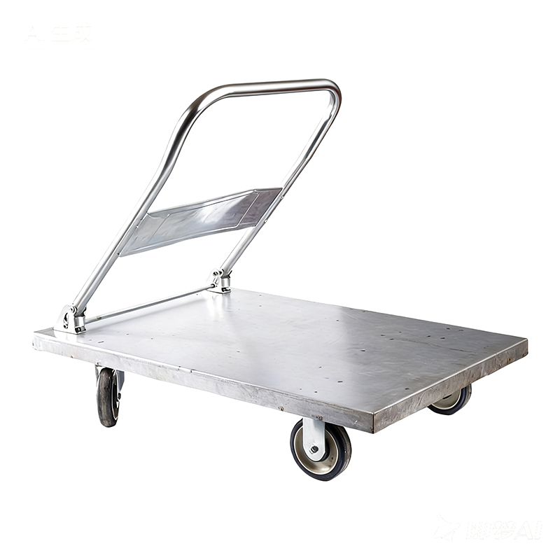 Troli baja tugas berat, troli kargo, pengangkut, troli flatbed rumah tangga, trailer portabel, troli lipat kecil, troli yang ditarik tangan